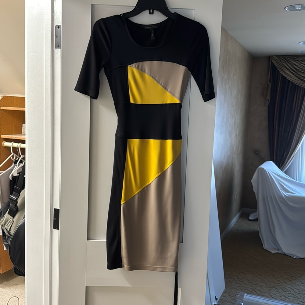 NWOT BCBG MaxAzria printed dress.  Size XS